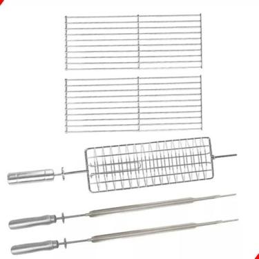 Imagem de Kit 1 Espeto Grelha 2 Espadas 2 Auxiliares infinity grill