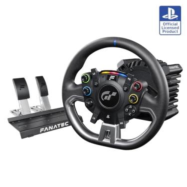 Imagem de Fanatec Officially Licensed Gran Turismo DD Pro PlayStation Sim Racing Steering Wheel, Base and Pedals – Polyphony Digital Wheel, 5 Nm FluxBarrier Direct Drive, 2-Pedal Set for PC, PS5, PS4