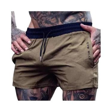 Imagem de Shorts Esportivos De Secagem Rápida, Elásticos, Para Corrida, Treino D