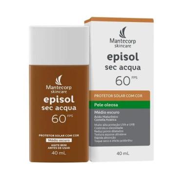 Imagem de Protetor Solar Episol Sec Acqua Fps60 Médio Escuro 40Ml - Mantecorp
