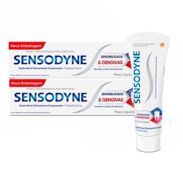 Imagem de Kit 2 Creme Dental Sensodyne Sensibilidade e Gengivas 100g