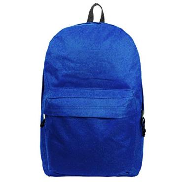 Imagem de Mochila clássica básica de 45,7 cm, pacote de sobrevivência de emergência simples, bolsa escolar com bolso traseiro acolchoado, Royal Blue, 18 Inches