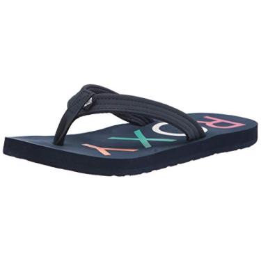 Imagem de Roxy Sandália feminina Vista Flip Flop, Blue Indigo Exc, 11 Little Kid