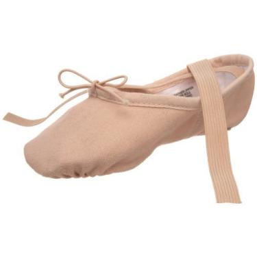 Imagem de Bloch Sapatilha de balé de lona com sola dividida Dance Girls, Sapatilha Ballet Infantil, rosa, 12 Narrow Little Kid