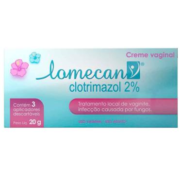 Imagem de Lomecan Clotrimazol 2% Creme Vaginal 20g + 3 aplicadores 20g Creme Vaginal