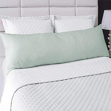 Imagem de Fronha Avulsa P/Travesseiro Corpo 0,50x1,50m Lisa com Zíper