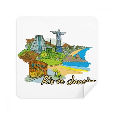 Imagem de Tecido de camurça pintado à mão Brasil, Rio de Janeiro, 2 unidades