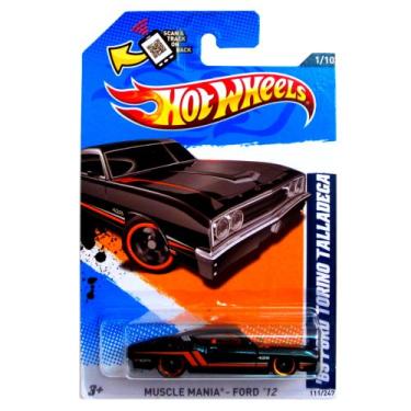 Imagem de Hot Wheels, 2012 Muscle Mania, '69 Ford Torino Talladega [Black] 111/247