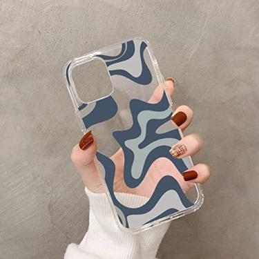 Imagem de Liquid Swirl Abstract Pattern para iPhone 11 12 pro XS MAX 8 7 6 6S Plus X 5S SE 2020 XR Capa verde grama bege, A5, para iPhone 5 5S SE