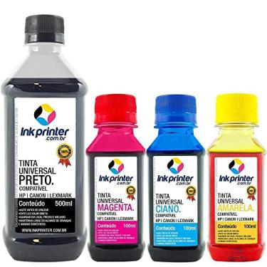 Imagem de Tinta Inkprinter Universal para Recarga de Cartucho Hp, Lexmark, Canon, Brother (800ml)