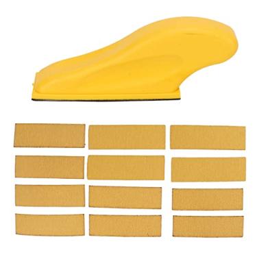 Imagem de Bloco de Lixa Manual de 13 PeçAs, Almofada de Polimento de Lixadeira de PU, Com 3 Tipos de GrãOs de Lixa (80 GrãOs 120 GrãOs 240), para Moagem e Polimento