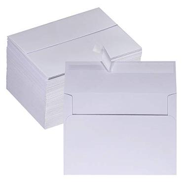 Imagem de Envelopes para convites A4 Winlyn 150 peças 4 x 6 envelopes brancos autovedação envelopes para foto de envio em massa em branco envelopes de cartão de felicitações envelopes com aba quadrada para papelaria de 4 x 6 cartões de casamento