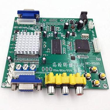 Imagem de BLEE Placa conversor de vídeo Arcade Game RGB CGA EGA YUV para VGA HD 1 saída única VGA para monitor CRT LCD PDP