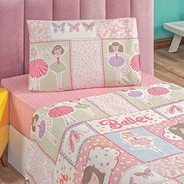 Imagem de Jogo de Cama Solteiro Bouti Kids 03 Peças Ballet, Bia Enxovais