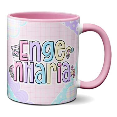 Imagem de Caneca Engenharia Profissional Engenheira Presente Fofo (Rosa)