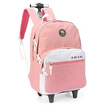 Imagem de Mochila de Rodinha Juvenil Be Cool Be Nice Up4You Ref.51609 (ROSA)