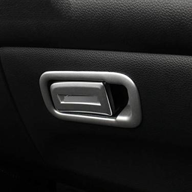 Imagem de JIERS Para Honda Accord 10º 2018, caixa de carro ABS cromada interruptor de armazenamento copiloto alça moldura adesivos acessórios capa de acabamento