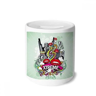 Imagem de DIYthinker Graffiti Street Culture Caixa de Dinheiro Estéreo de Cerâmica Porta-Moedas Presente