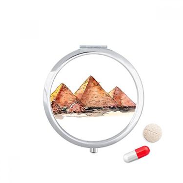 Imagem de Pirâmide do Egito de Gaza Caixa de Armazenamento de Remédio com Bolso