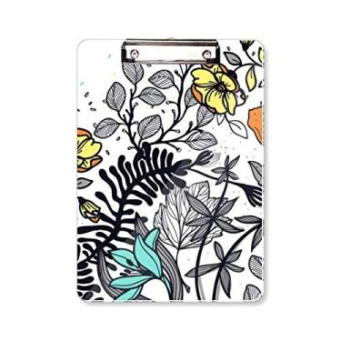 Imagem de Modern Art Camélias Flores Desenho Prancheta Pasta Bloco de Escrita Placa de Apoio A4