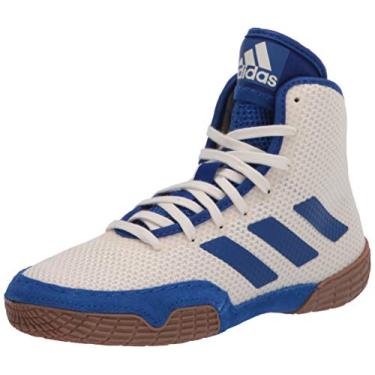 Imagem de adidas Kids' Tech Fall 2.0 Wrestling Shoe, White/Royal Blue/Gum, 5