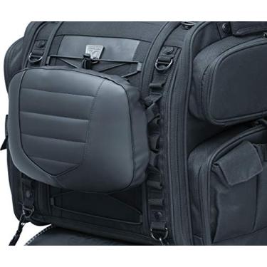 Imagem de Kuryakyn 5299 Acessório de bagagem de viagem para motocicleta: almofada de encosto de assento removível, multiajuste para Sissy Bars e bolsas XKursion/Momentum, preto