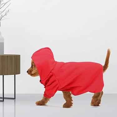 Imagem de cigemay Pet Winter Warm Par Carpet Clothes Coat Pet Dog Cat (vermelho, GG)