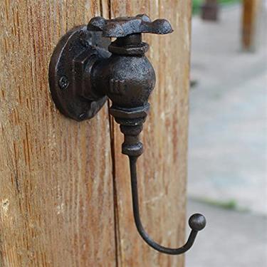 Imagem de GUIPAIHAI Suporte de metal vintage para casa de fazenda feito à mão para decoração de parede de jardim de casa ganchos de ferro fundido (cor: B)