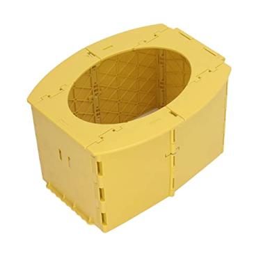 Imagem de Potty Portátil para Viagem de Criança, Assento Sanitário Infantil Dobrável Penico de Viagem Toalete de Treinamento Toalete Dobrável Móvel para Carro, Acampamento, Turismo (Amarelo)