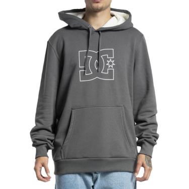 Imagem de Moletom DC Shoes Canguru FB Outline WT23 Masculino Cinza