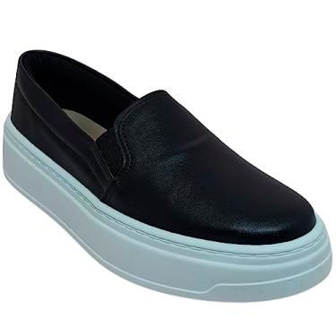 Imagem de Tênis Beira Rio Feminino Slip On Plataform Casual Cor:Preto;Tamanho:39