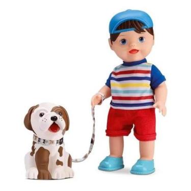 Imagem de Boneco Little Collection Pet Boy C/ Acessórios Divertoys - Diver Toys