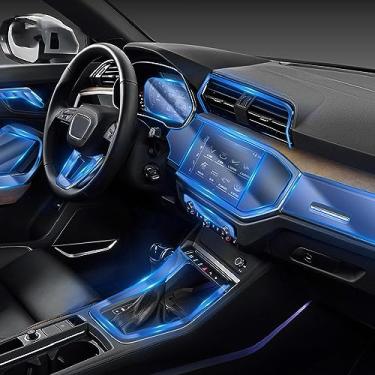 Imagem de LAVIYE Interior do carro GPS navegador console central transparente TPU película protetora Filme anti-scratc, para Audi Q3 F3 G2B 2012-2023