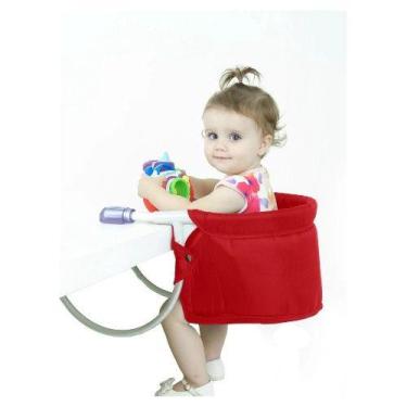 Imagem de Cadeira Bebê Alimentação Refeição Suspensa Dobrável Mesa - Sapeca Kids