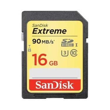 Imagem de Cartão SDHC 16GB SanDisk Extreme UHS-I de 90MB/s e Classe 11