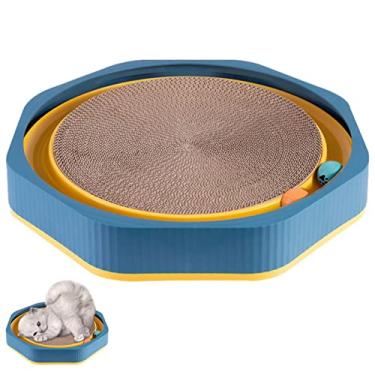 Imagem de Brinquedo gato | Brinquedo Multifuncional Cat Track,Papelão arranhado para gatos para gatos interior, evitando que móveis mordam para sofá, sofá,
