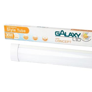 Imagem de Luminária LED Sobrepor Linear Style Tube 36W 120cm 4000K Neutro Galaxy