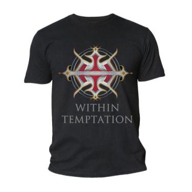 Imagem de Camisa Camiseta Banda De Rock Within Temptation - Atmclass