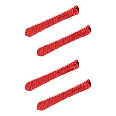 Imagem de SAUCER Meias de borracha de substituição para óculos de sol Oakley Jupiter Squared OO9135 - Vermelho + Vermelho