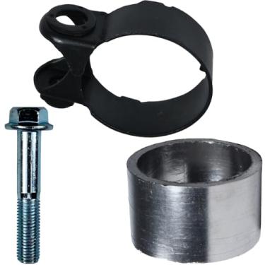 Imagem de Abraçadeira braçadeira do escape CB300 XRE300 XR250 Tornado CB250F Twister com parafuso e guarnição do escapamento