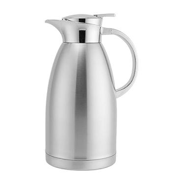 Imagem de Garrafa térmica de café isolada de 1,8 L/2,3 L, pote de isolamento de alta capacidade, garrafa térmica de aço inoxidável 304, jarro de água, potes de café com isolamento de camada dupla, chaleira a