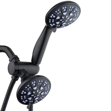 Imagem de Antimicrobiano – Chuveiro de alta pressão anti-entupimento com 30 cabeças duplas da AquaDance com proteção de bocal contra o crescimento de mofo, mofo e bactérias para um banho mais saudável – Sunset