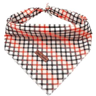 Imagem de Rainbow Bandana para cães – 1 pacote com 1 cachecol xadrez lavável feminino ou masculino babador quadrado bandana ajustável para cães pequenos, médios e grandes