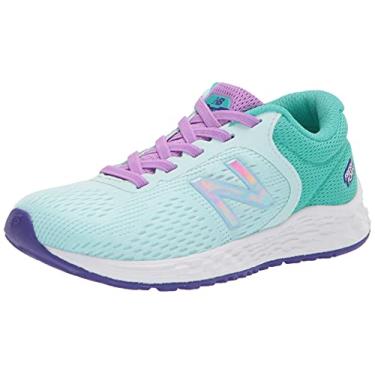 Imagem de New Balance Tênis de corrida infantil Fresh Foam Arishi V2 Bungee, Azul claro/jade verão/heliotrópio, 18