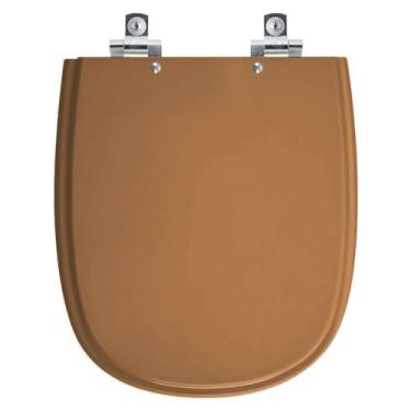 Imagem de Assento Sanitário Soft Close Sabatini Caramelo para vaso Icasa
