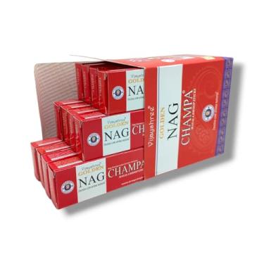 Imagem de Incenso Golden Nag Champa Dhoop Tibetano sem vareta Caixa Fechada