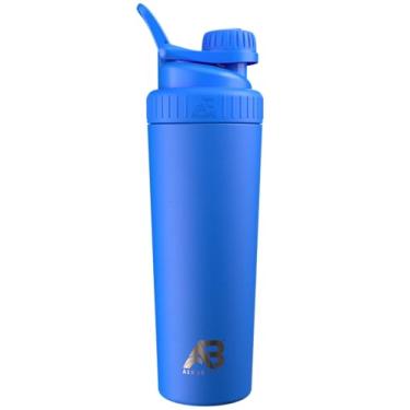 Imagem de AeroBottle Coqueteleira Cryo, garrafa de água isolada de aço inoxidável e agitador de proteína, mistura proteína e pré-treino com tecnologia de mistura turbulenta, sem bola de mistura ou Wisk, 740 ml,