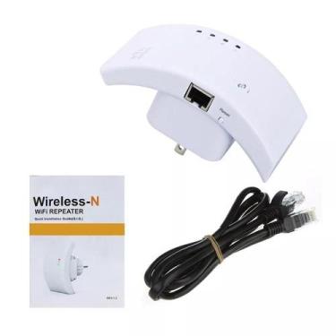 Imagem de Repetidor Amplificador Melhora Sinal Wifi 300mbps Botao Wps - Importad
