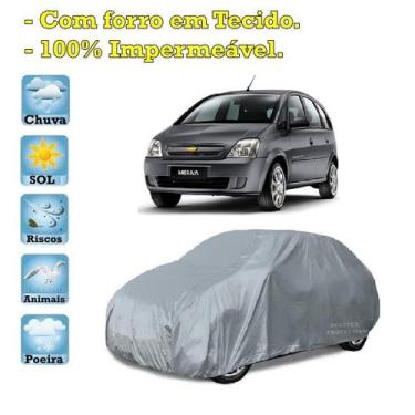 Imagem de Capa com forro cobrir carro Chevrolet Meriva 100% Impermeável Proteção