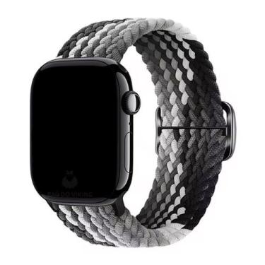 Imagem de Pulseira Nylon Trançada Tecido Compatível Com Apple Watch - Baú do Vik